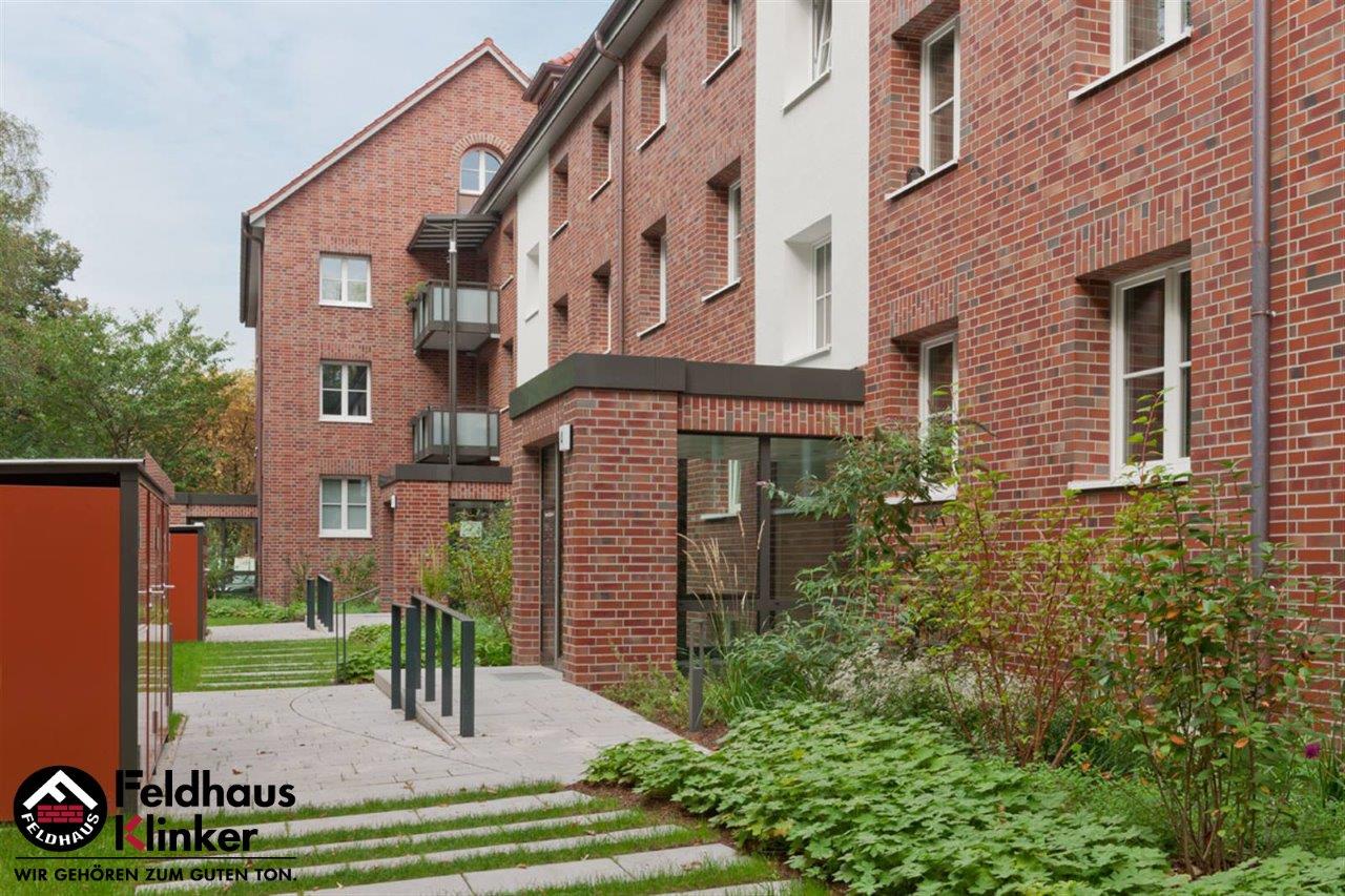 Feldhaus Klinker 991 Bacco, фрагмент кладки