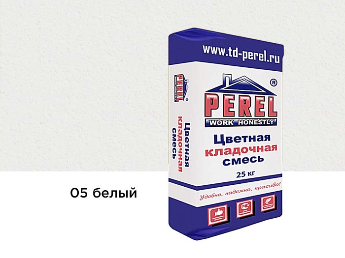 Фото Цветная кладочная смесь Perel SL 0005 белый, 25 кг