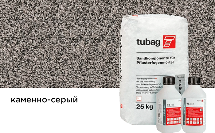 Фото Песчаный компонент для получения водопроницаемого раствора tubag PF-S каменно-серый, 25 кг