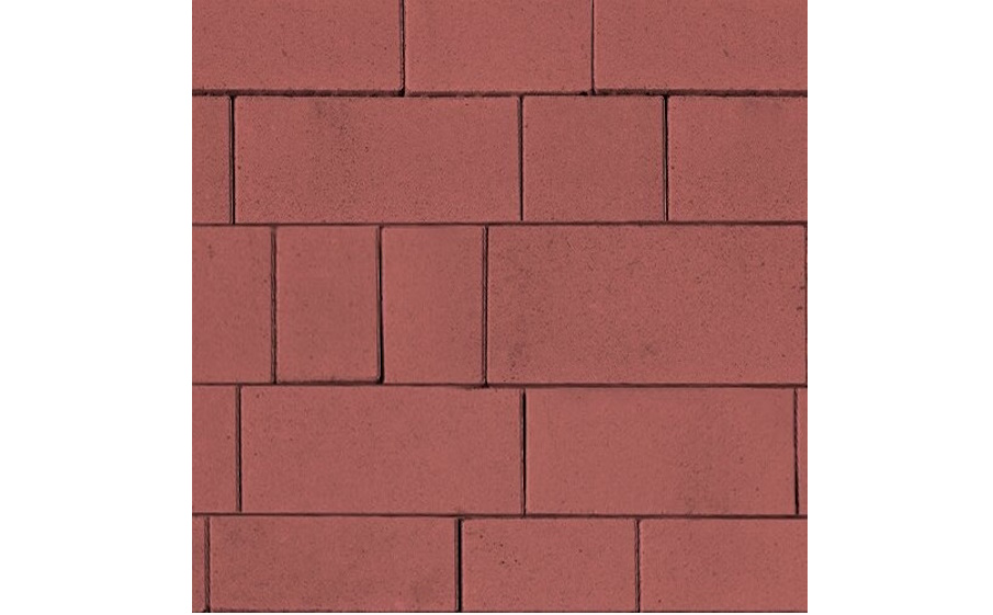 Фото Плитка тротуарная SteinRus Инсбрук Тироль Б.4.Псм.6, гладкая, красный, толщина 60 мм