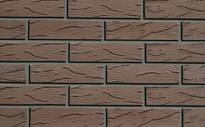 Фото Кирпич облицовочный Кротовский КЗ Классика Шоколад рустик 250*120*65 мм