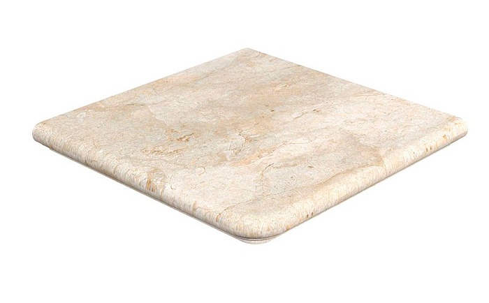 Фото Угловая ступень-флорентинер Gres Aragon Rocks Beige 330*330*14(36) мм