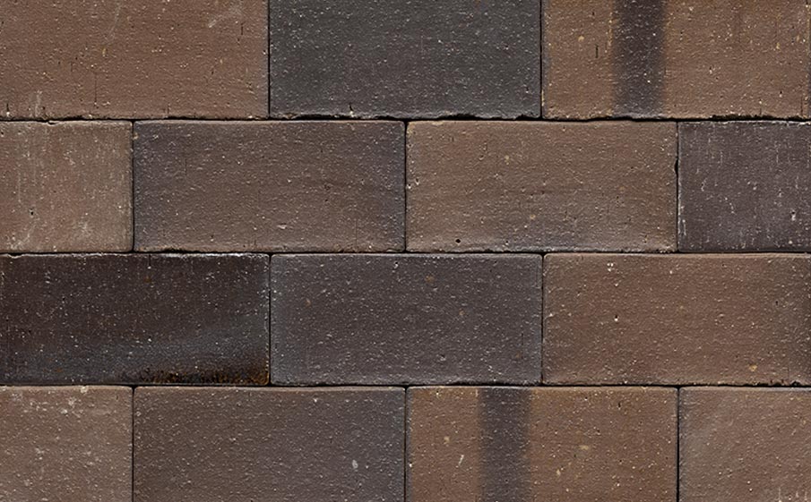 Фото Клинкерная брусчатка Muhr №33A Schwarz-braun, 200*100*52 мм