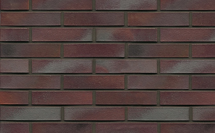 Фото Кирпич клинкерный Muhr 10 Violettblau geflammt гладкий, 240*115*52 мм