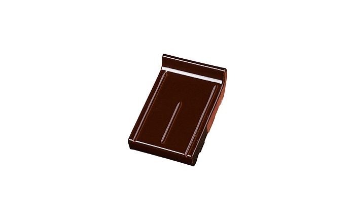 Фото Клинкерный завершающий водоотлив Terca Dark brown shine, 160*105*30 мм