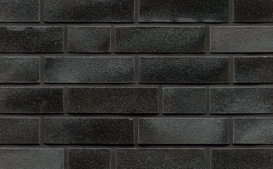 Фото Кирпич клинкерный Muhr 05E Brilliant Schwarz гладкий, 240*115*52 мм