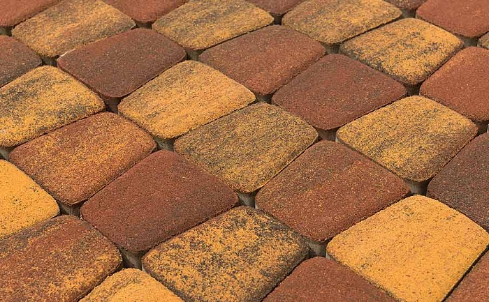 Фото Плитка тротуарная BRAER Классико круговая Color Mix Мальва, 73*110*115*60 мм
