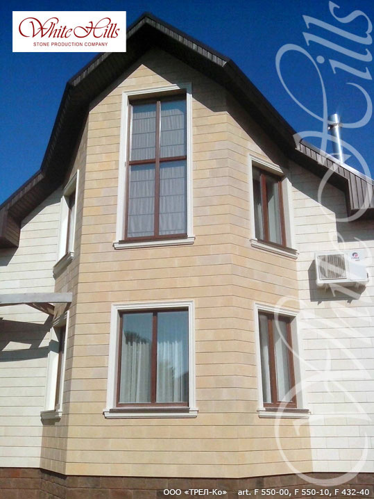 Фото Искусственный камень для навесных вентилируемых фасадов White Hills Тиволи F550-10