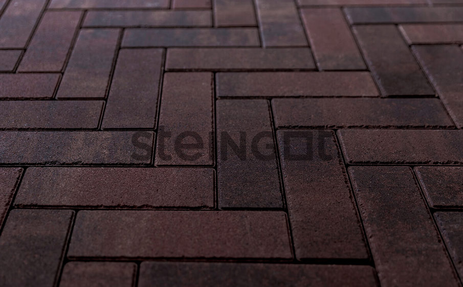 Фото Плитка тротуарная Steingot Колормикс, Паркет, Янтарный камень (Amber), 240*80*60 мм