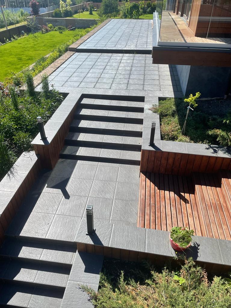 Фото Керамогранит Atlas Concorde Landstone Night LASTRA, 600*600*20 мм