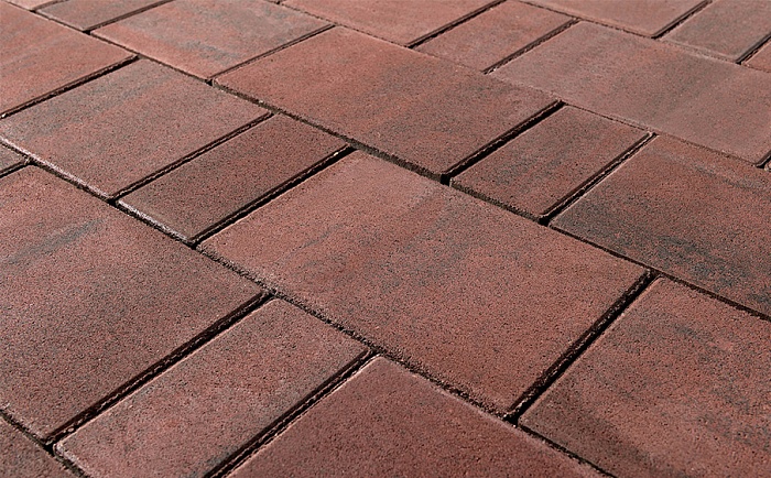 Фото Плитка тротуарная BRAER Старый город Ландхаус Color Mix Закат, толщина 60 мм