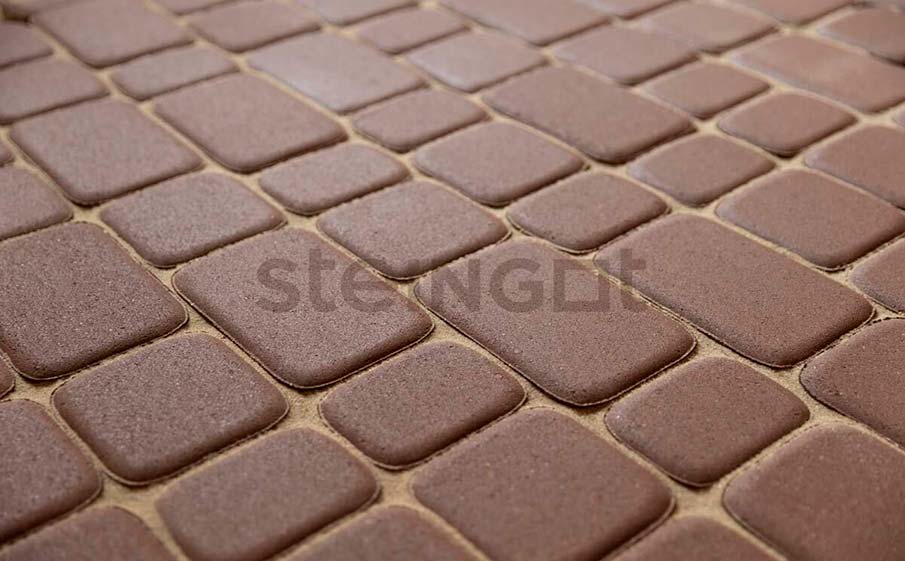 Фото Плитка тротуарная Steingot Моноцвет, Классика, коричневый, комплект 3 шт, толщина 60 мм