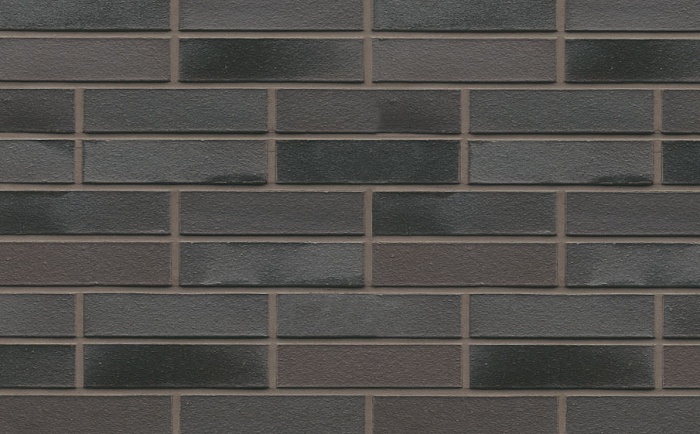 Фото Кирпич клинкерный Muhr 15 Schwarz-bunt Edelglanz гладкий, 290*90*71 мм