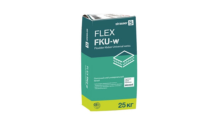 Фото Плиточный клей универсальный strasser FLEX FKU-w, 25 кг