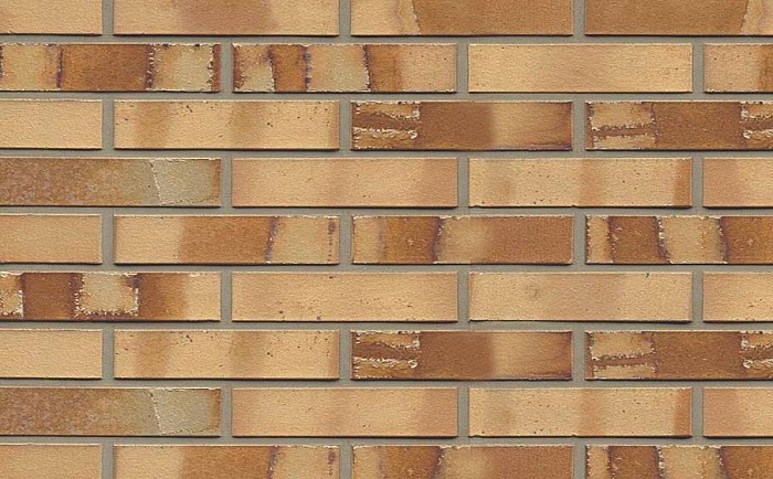 Фото Кирпич клинкерный Muhr 06S Hellbraun-bunt Spezial гладкий, 240*115*52 мм