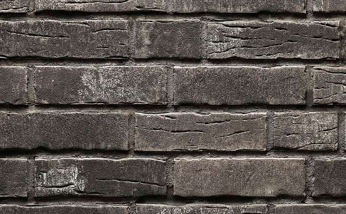 Фото Клинкерная плитка под кирпич Stroeher Steinlinge 375 platingrau рельефная NF14, 240*71*14 мм