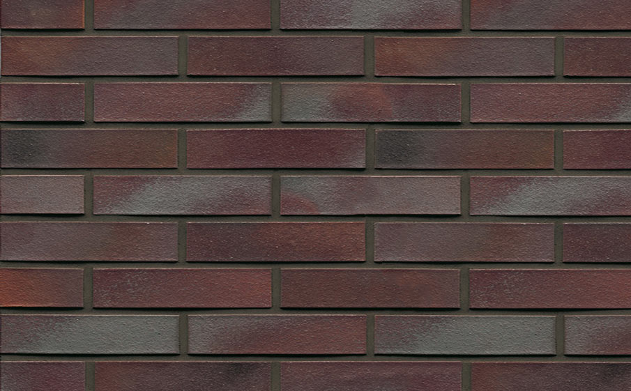 Фото Кирпич клинкерный Muhr 10 Violettblau geflammt гладкий, 240*115*52 мм