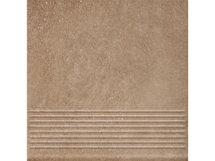 Фото Клинкерная ступень с насечками Paradyz Mattone Sabbia, Brown, 300*300*8,5 мм