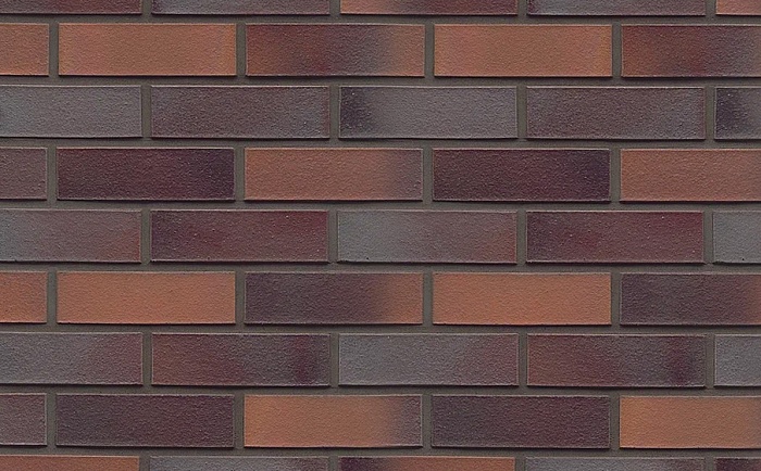 Фото Кирпич клинкерный Westerwaelder Klinker WK 812, Blaurot-bunt, 240*55*71 мм