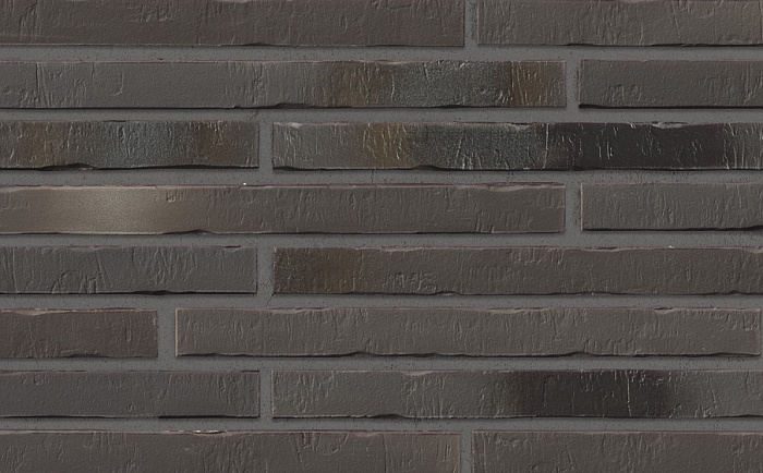 Фото Клинкерная плитка под кирпич Stroeher Riegel 50, 453 silber-schwarz, 490*40*14 мм