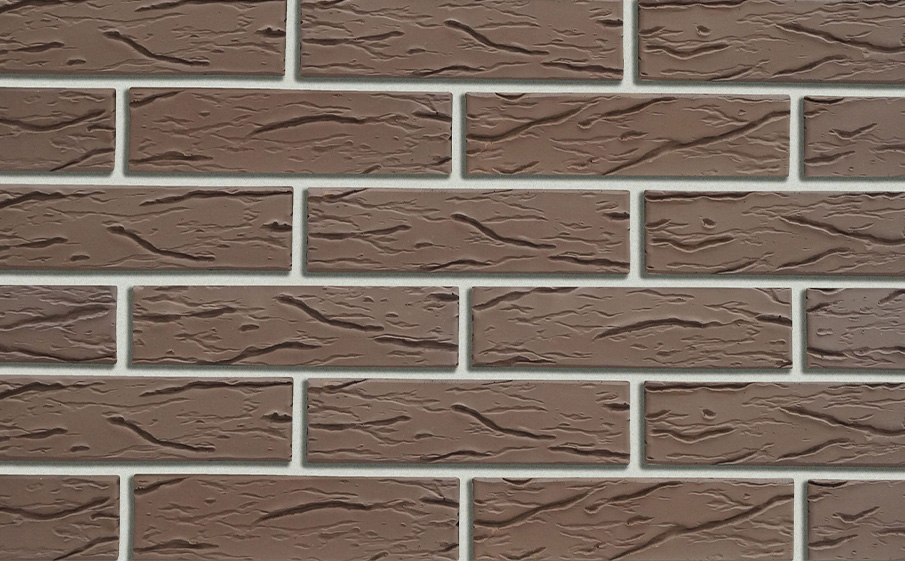 Фото Кирпич облицовочный Кротовский КЗ Классика Шоколад рустик 250*120*65 мм