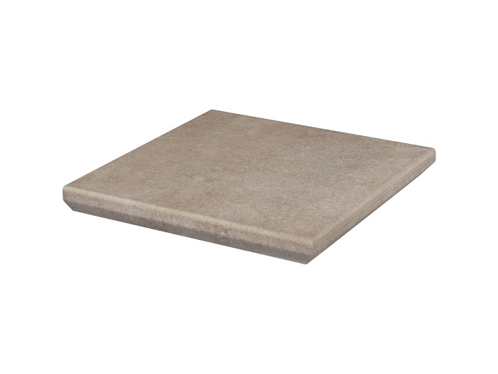 Фото Клинкерная угловая ступень с капиносом Paradyz Viano, Beige, 330*330*11 мм