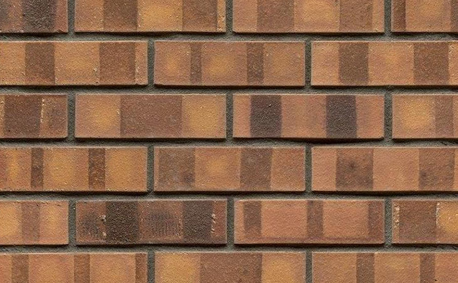 Фото Кирпич клинкерный Muhr 08K Lachsrot Kohle гладкий, 240*115*71 мм
