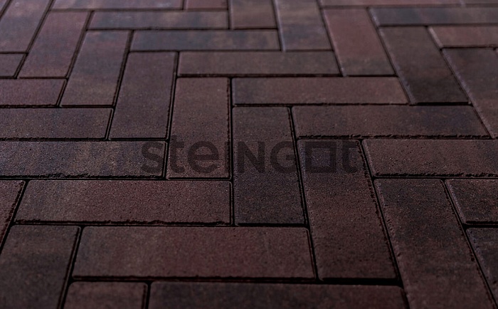 Фото Плитка тротуарная Steingot Колормикс, Паркет, Янтарный камень (Amber), 240*80*60 мм
