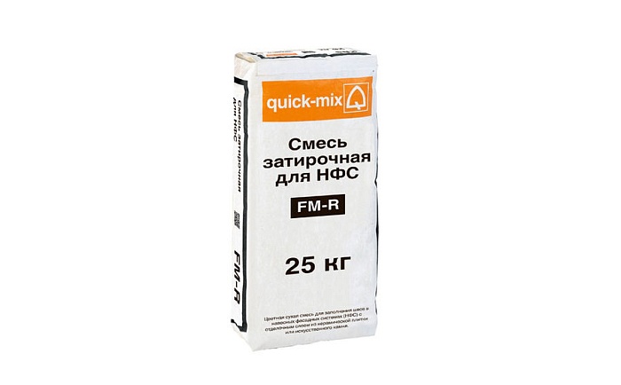 Фото Смесь затирочная для НФС quick-mix FM-R.H графитово-черный, 25 кг