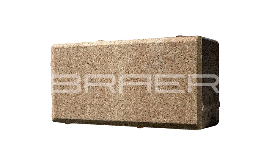 Фото Плитка тротуарная BRAER Прямоугольник Color Mix Миндаль, 200*100*60 мм