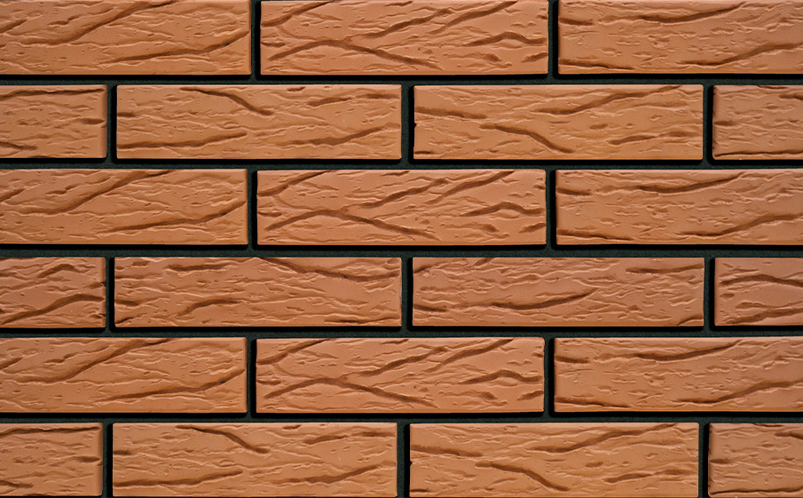 Фото Кирпич облицовочный Кротовский КЗ Классика красный рустик 250*120*65 мм
