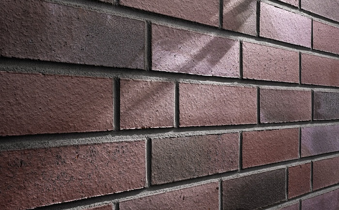 Фото Клинкерная плитка под кирпич Stroeher Farbklang, 2129 purple flashed, 240*71*14 мм
