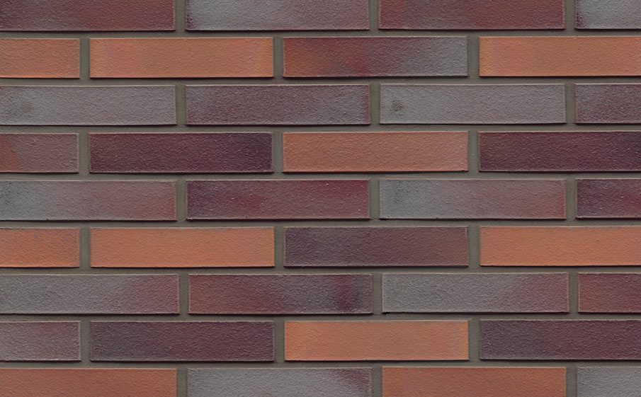 Фото Кирпич клинкерный Muhr 12 Blaurot-bunt гладкий, 240*115*52 мм