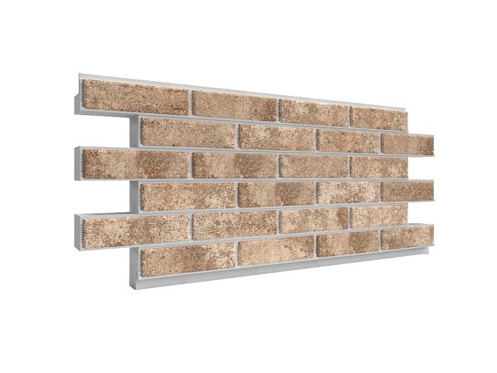 Фото Термопанель ППС с клинкерной плиткой толщиной 12 мм BestPoint Exclusive Hard Stone 1145*470*80 мм