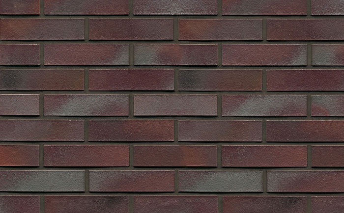 Фото Кирпич клинкерный Muhr 10 Violettblau geflammt гладкий, 290*90*71 мм