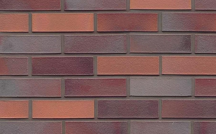 Фото Кирпич клинкерный Muhr 12 Blaurot-bunt гладкий, Spar NF, 240*55*71 мм