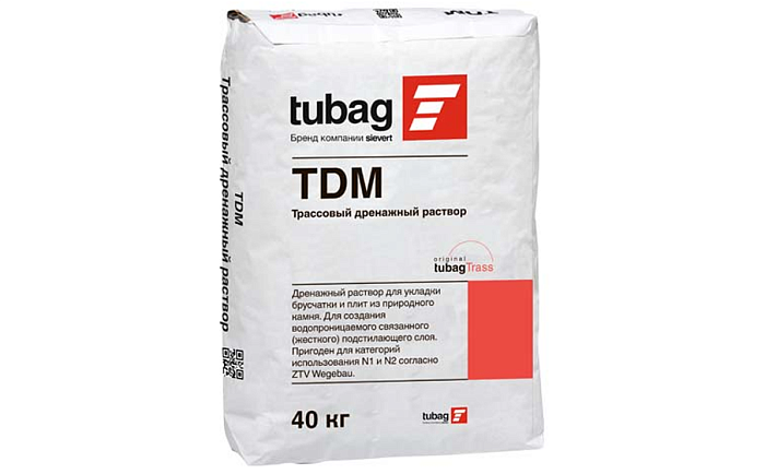 Фото Трассовый дренажный раствор tubag TDM, 40 кг