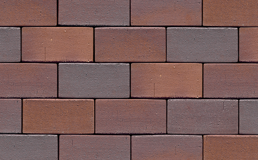 Фото Клинкерная брусчатка Muhr №04 Rotbraun-bunt, 200*100*40 мм