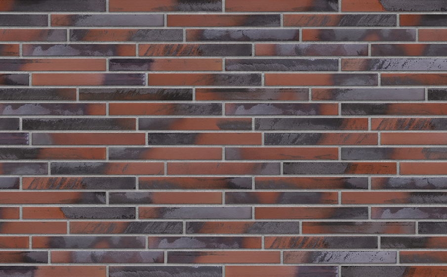 Фото Клинкерная плитка под кирпич King Klinker KING SIZE 01 Castle forge гладкая LF, 490*52*14 мм