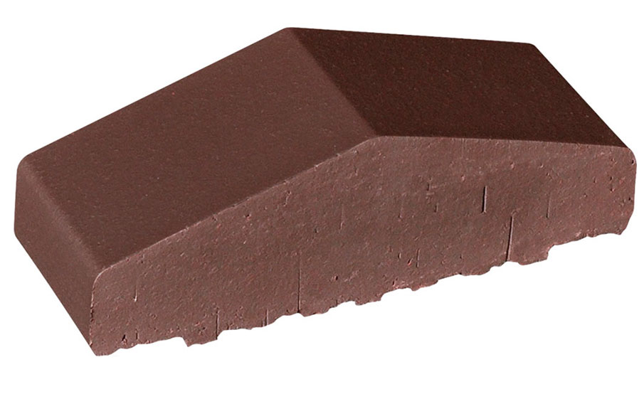 Фото Клинкерный заборный элемент полнотелый King Klinker 03 Natural brown, 180/120*65*58 мм