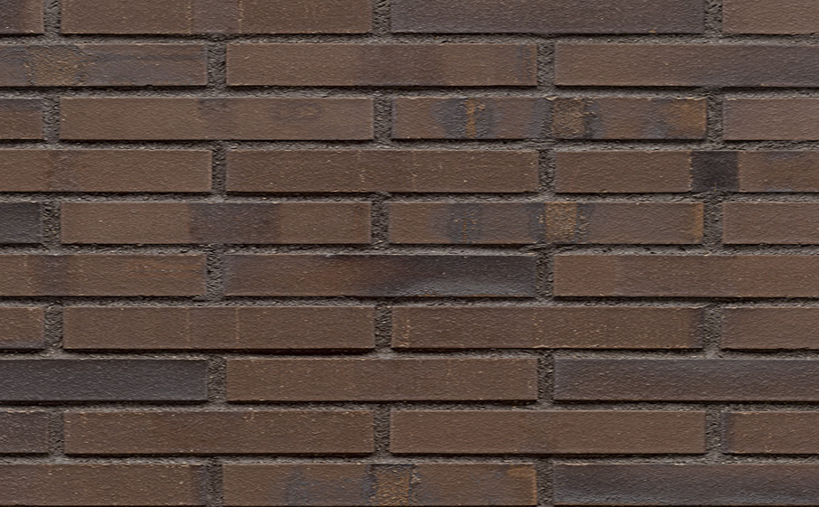 Фото Кирпич клинкерный Muhr 33AKS Schwarz-braun Kohle Spezial гладкий, 290*90*40 мм