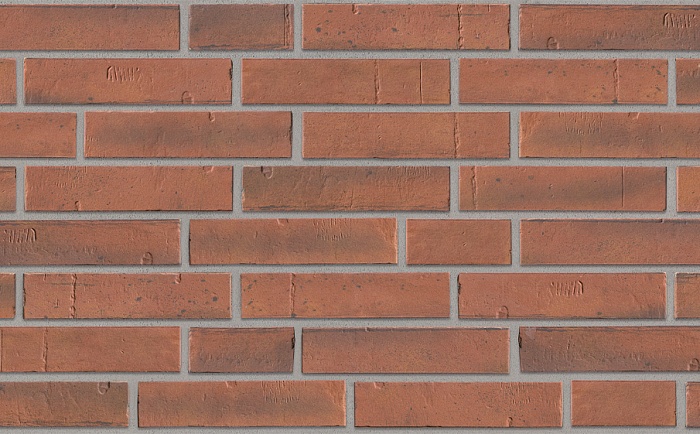 Фото Клинкерная плитка под кирпич Stroeher Kontur EG, 475 rot engobiert, 240*52*12 мм