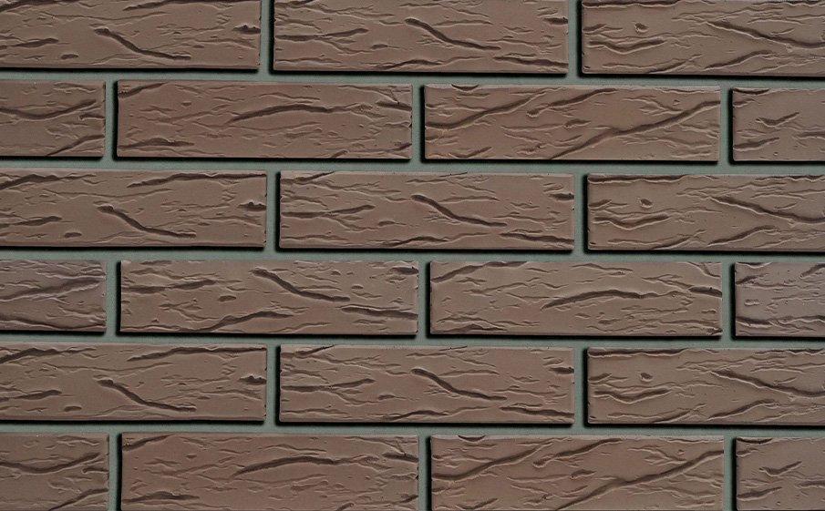 Фото Кирпич облицовочный Кротовский КЗ Классика Шоколад рустик 250*120*65 мм