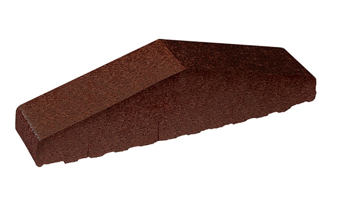 Фото Клинкерный заборный элемент полнотелый King Klinker 02 Brown-glazed, 310/250*65*78 мм