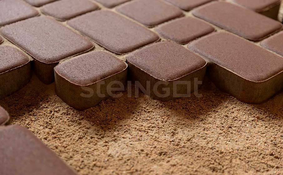 Фото Плитка тротуарная Steingot Моноцвет, Классика, коричневый, комплект 3 шт, толщина 60 мм