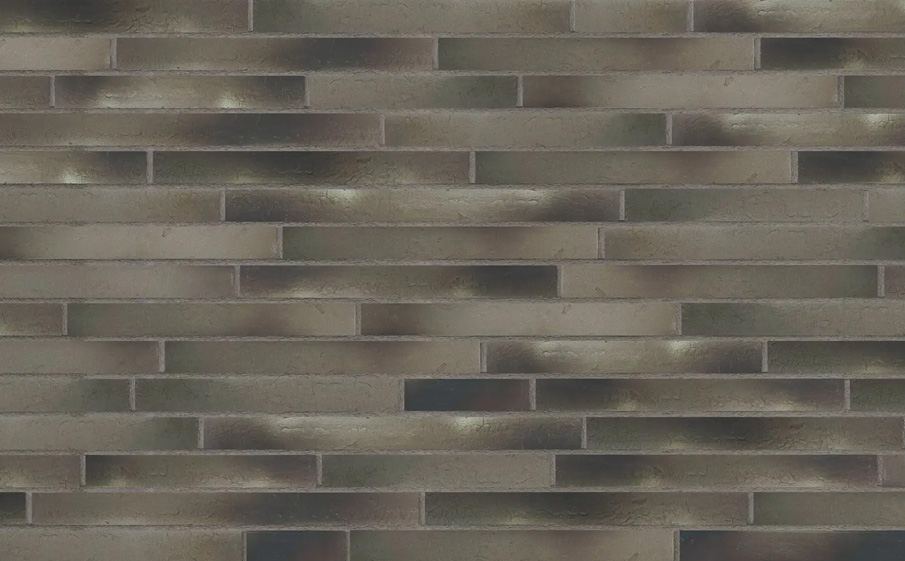 Фото Клинкерная плитка под кирпич Terramatic Forta Grey AВ, 390*40*14 мм