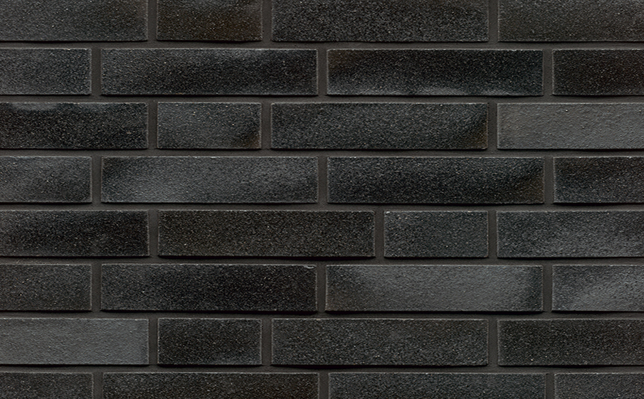 Фото Кирпич клинкерный Westerwaelder Klinker Nr 05E Brilliant Schwarz, 240*115*52 мм
