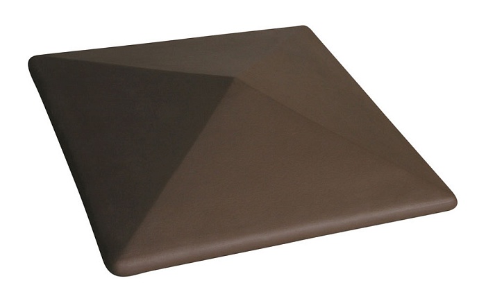Фото Клинкерный заборный оголовок King Klinker 03 Natural brown, 445*445*90 мм