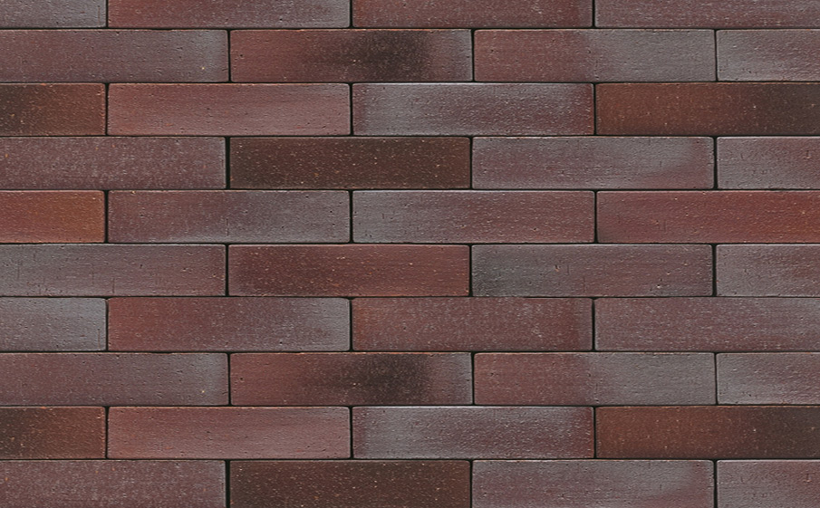 Фото Клинкерная брусчатка Muhr №10 Violettblau geflammt, 240*55*52 мм