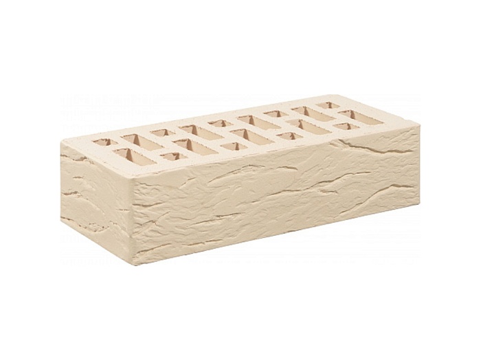 Фото Кирпич облицовочный пустотелый Железногорский КЗ белый Pro рустик 250*120*65 мм